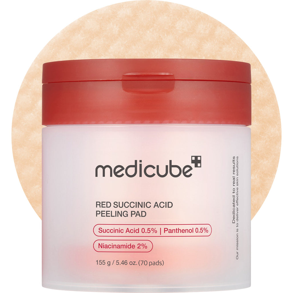 Red Succinic Acid Panthenol Pads - Product Image