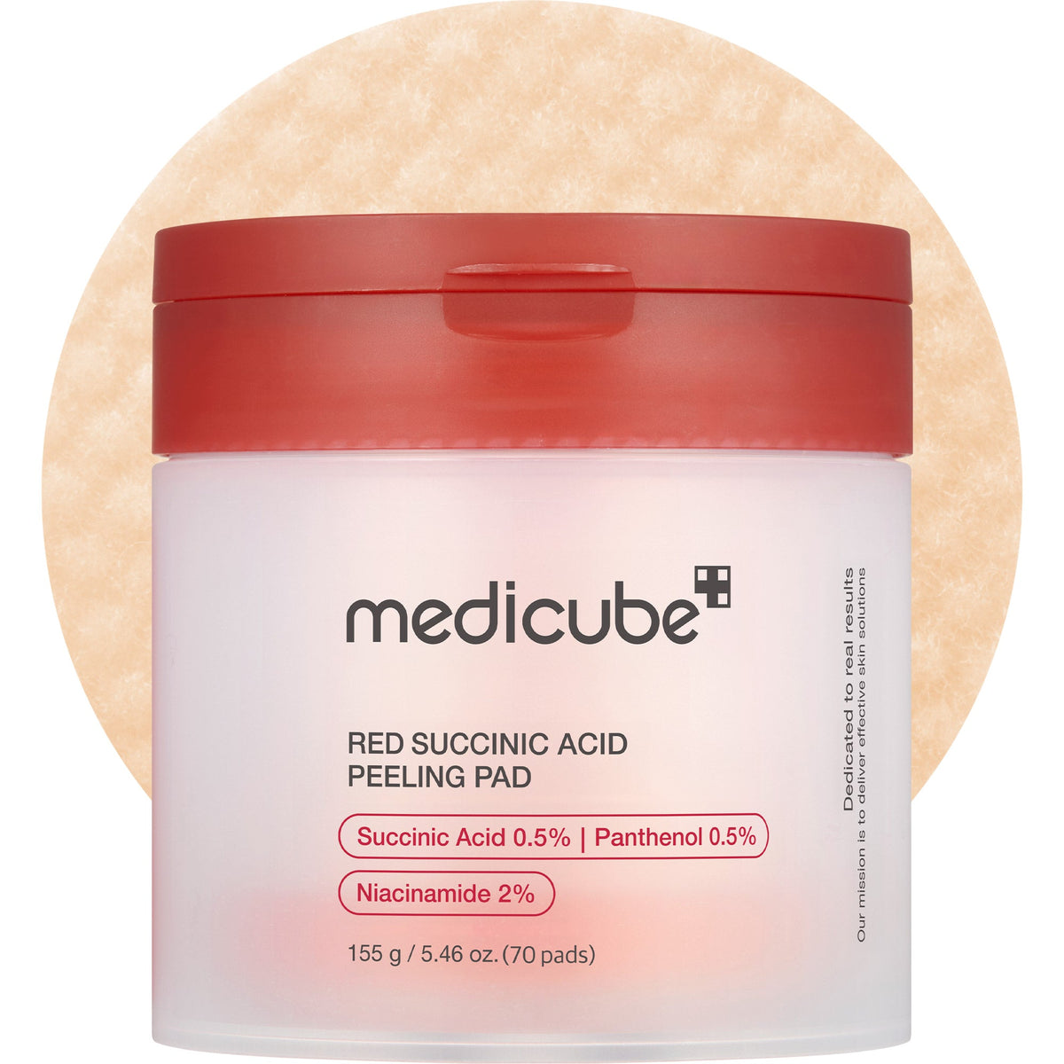 Red Succinic Acid Panthenol Pads - Product Image