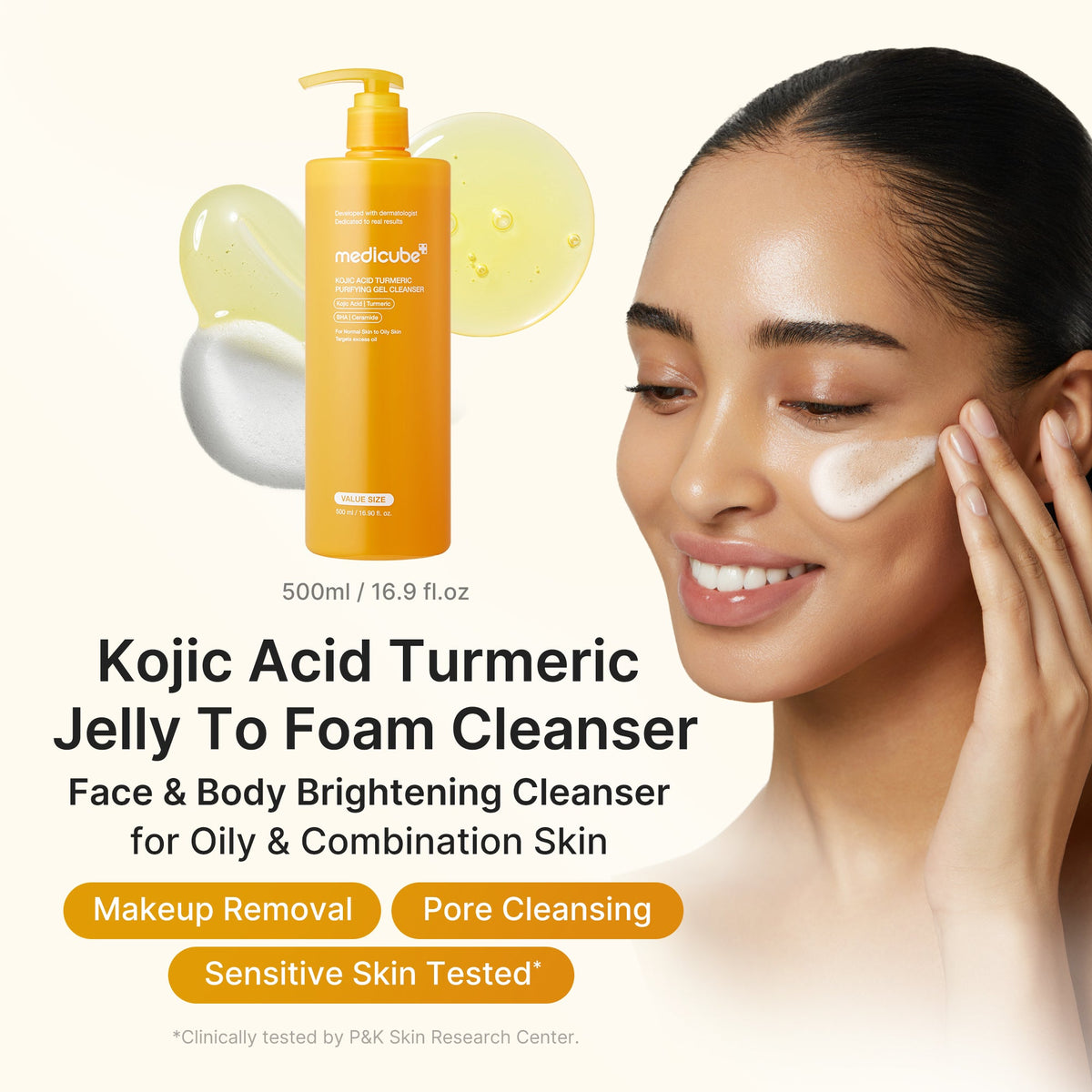 Kojic Acid Turmeric Purifying Gel Cleanser - Image 2