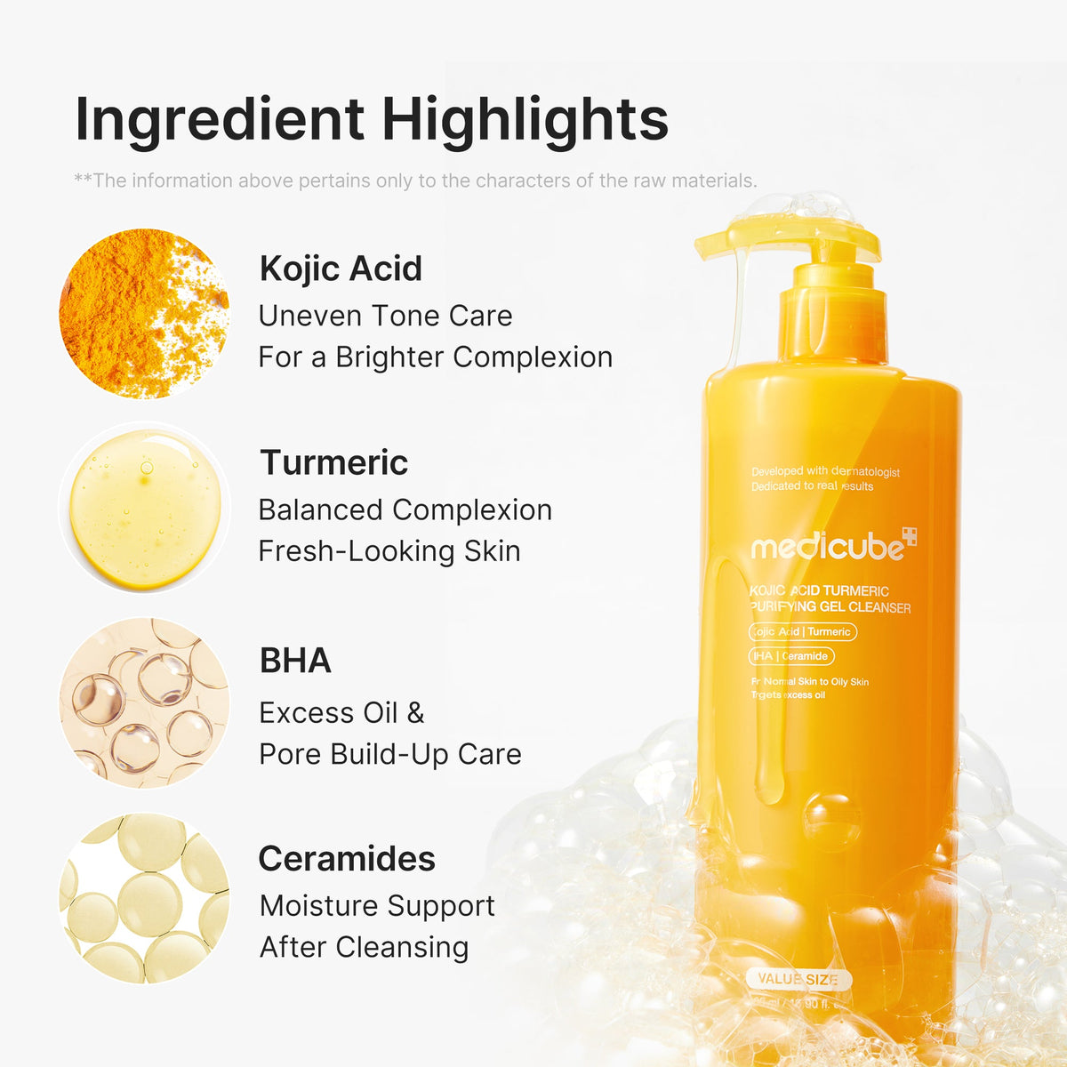 Kojic Acid Turmeric Purifying Gel Cleanser - Image 3
