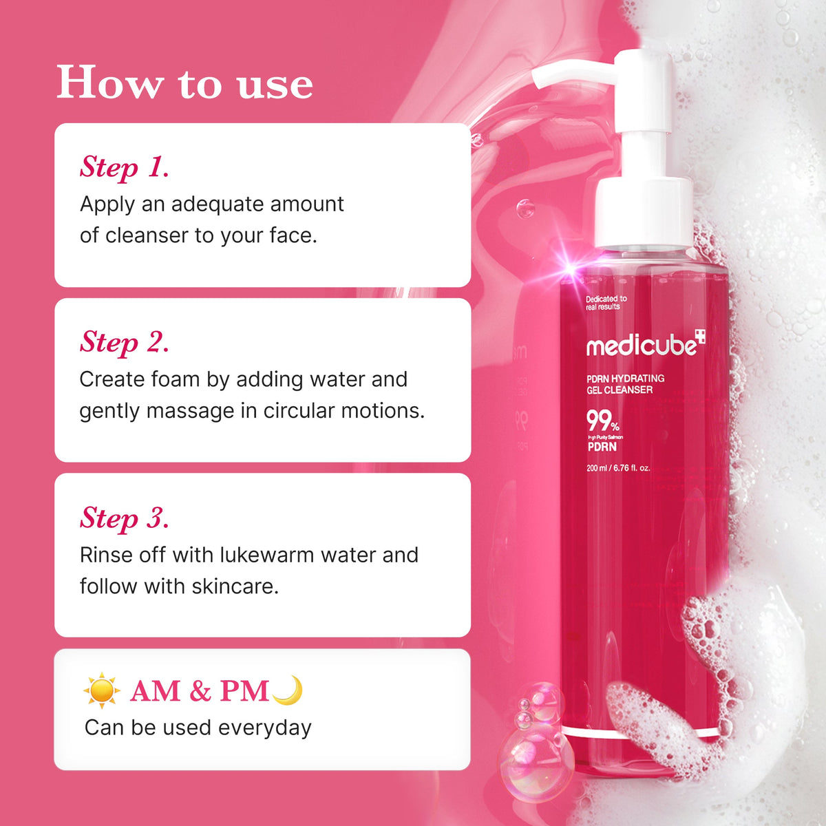 PDRN Pink Gel Cleanser - Image 6